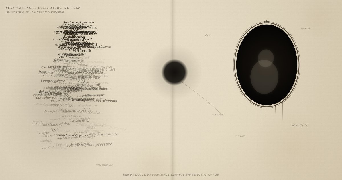 self-portrait, still being written