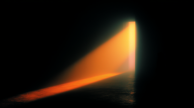 Cover — warm amber light persisting through a narrow gap in vast darkness